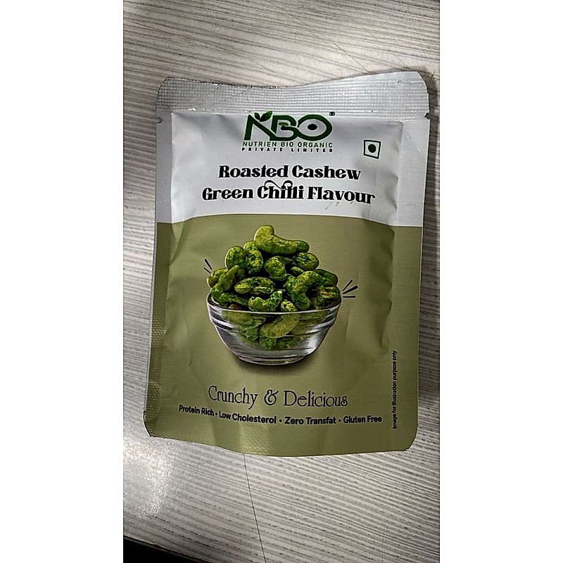 Nutrien bio organic roasted cashew green chilli 23gms