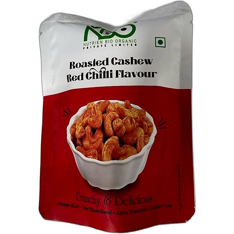 Nutrien Bio Organic Roasted Cashew Red Chilli 23gms