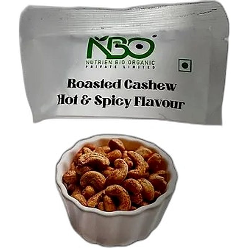 Nutrien Bio Organic Roasted Cashew Hot N Spicy 23gms