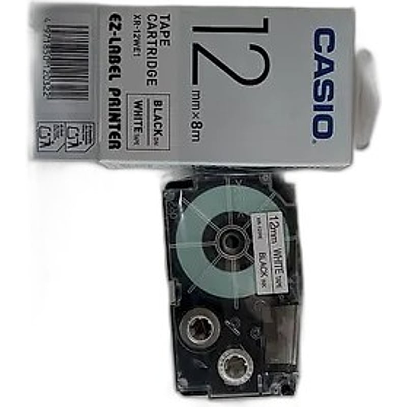 Casio Tapes Cartridge XR-12WE1 12mm