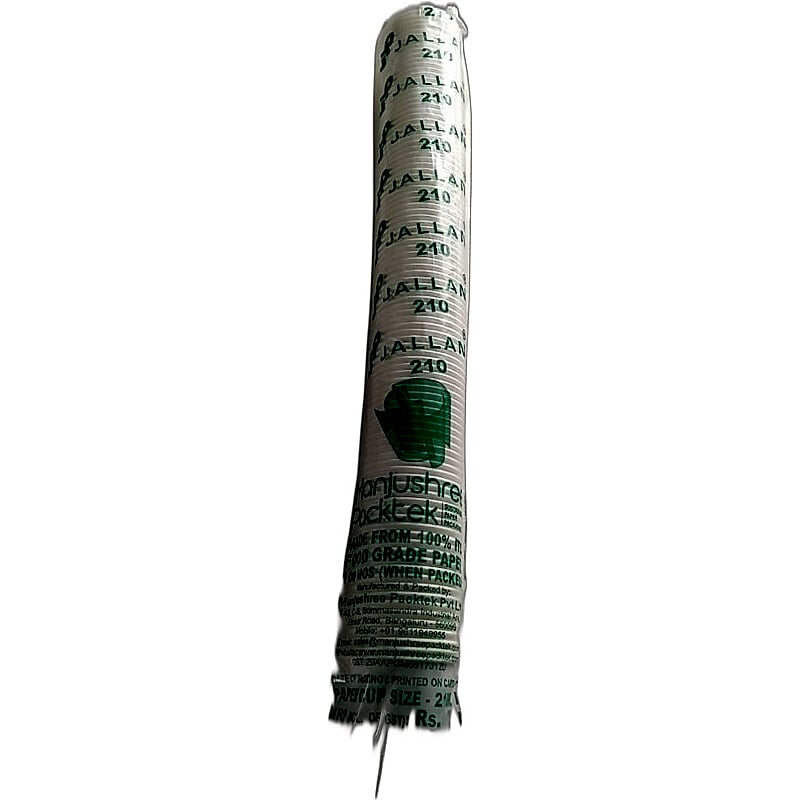 Jallan Paper cups 210ml Plain