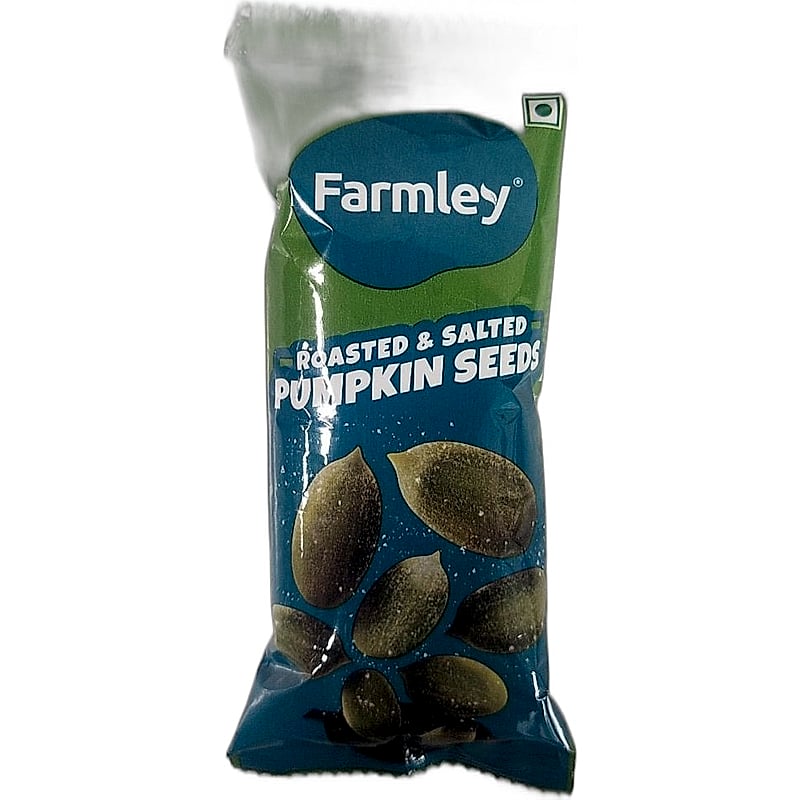 FARMLEY ROASTED & SALTED  PUMPKIN SEEDS 21GMS