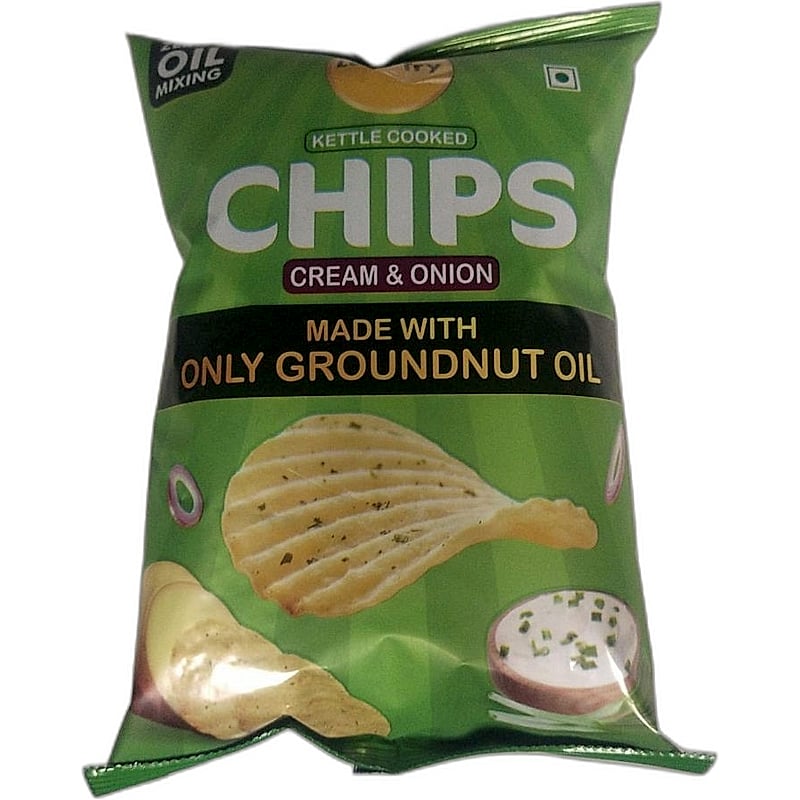 Lets Try Kettle Cooked Chips Creme & Onion 45g