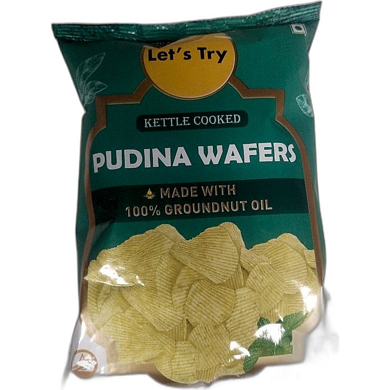 Lets Try Kettle Cooked Pudina Wafers 52g