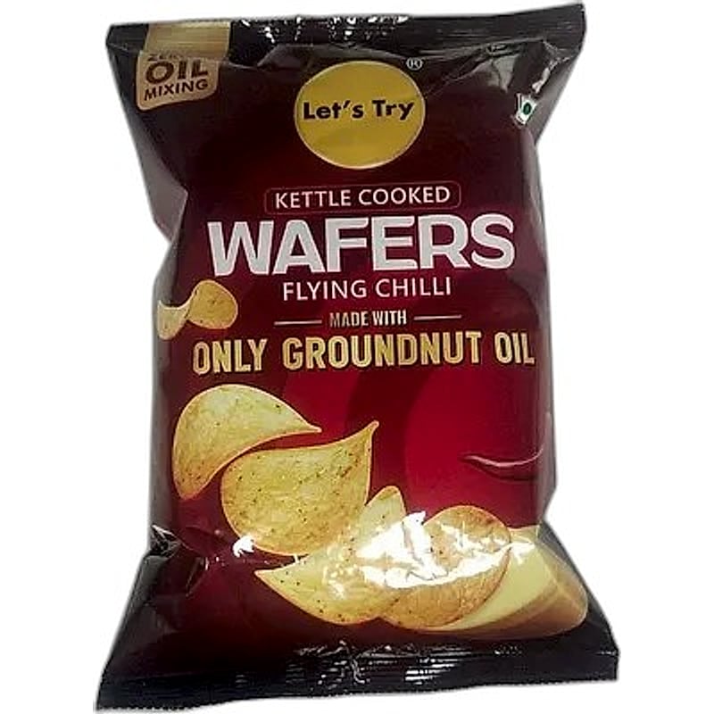 Lets Try Kettle Cooked Wafers Flying Chilli 45g