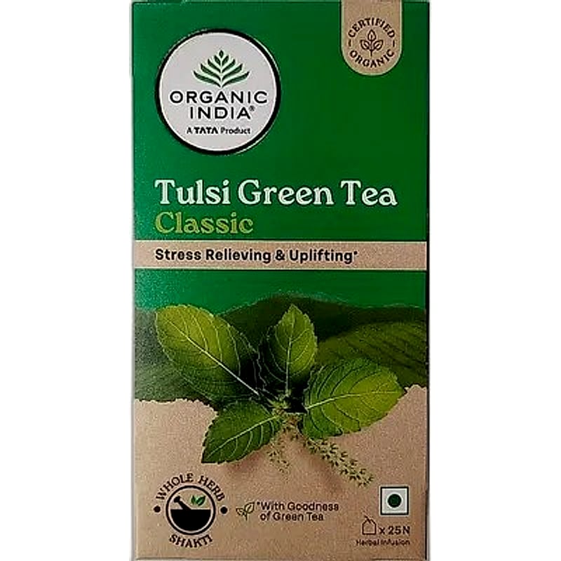 Organic India Tulsi Geen Tea Classis 43.5g Mrp 250rs