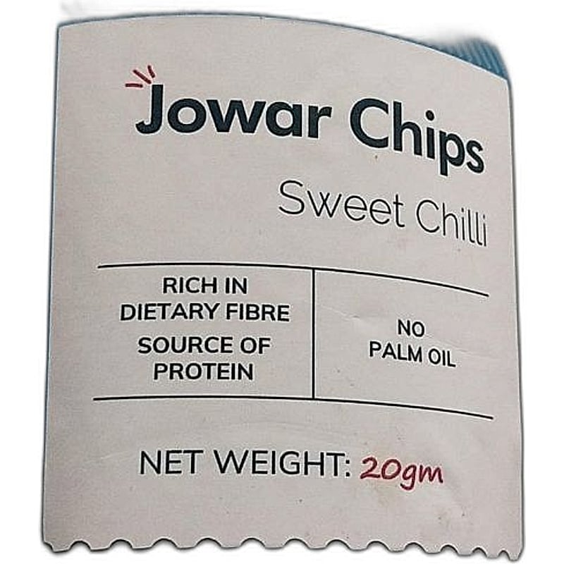 Snackible Jowar Chips Sweet Chilli 20gm Mrp 30rs