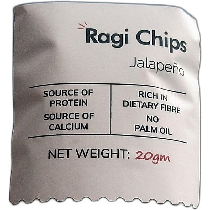 Snackible Ragi Chips Jalapeno 20g Mrp 30rs