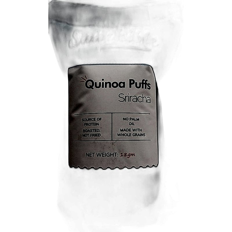 Snackible Quinoa Puffs Sriracha 18g Mrp 30rs