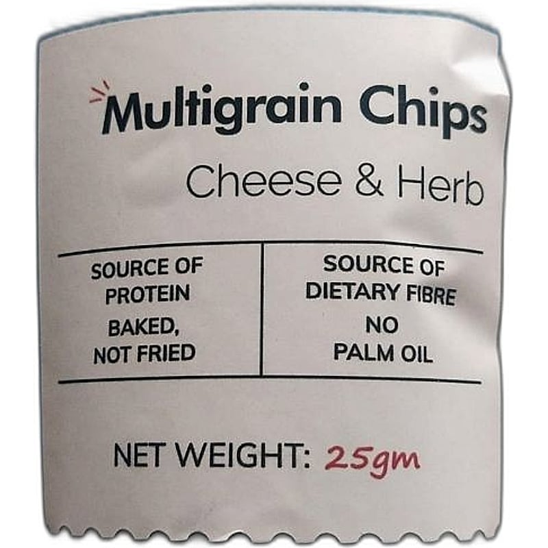 Snackible Multigrain Chips Cheese & Herb 25g Mrp 30rs