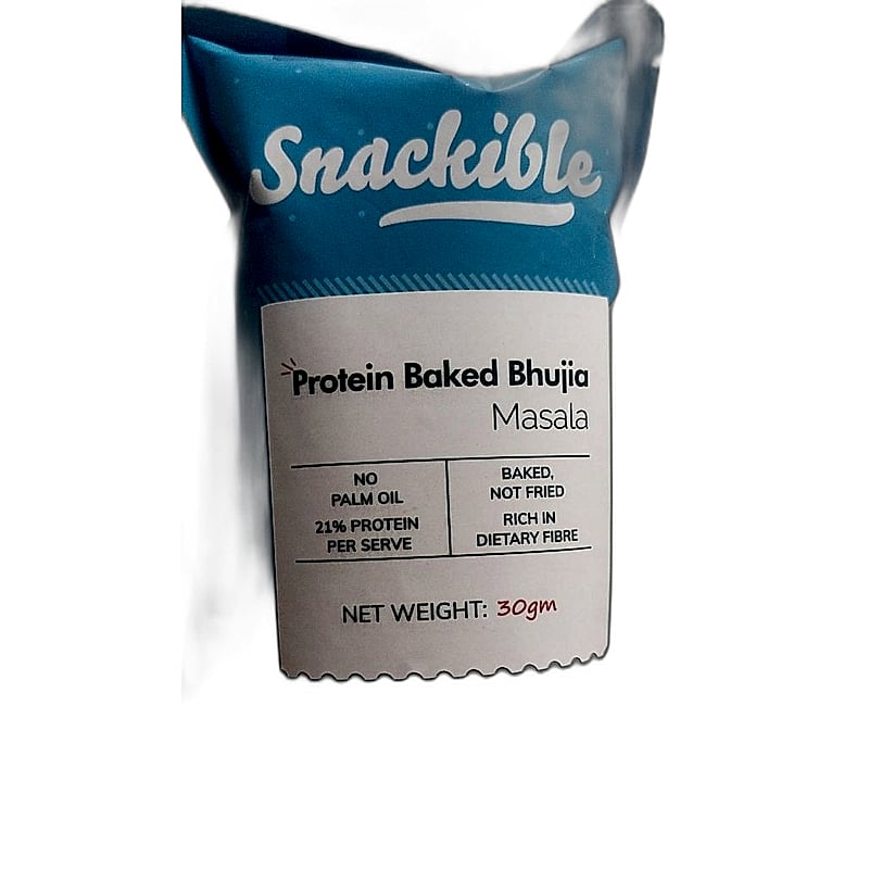 Snackible Protein Baked Bhujia Masala 30g Mrp 35rs