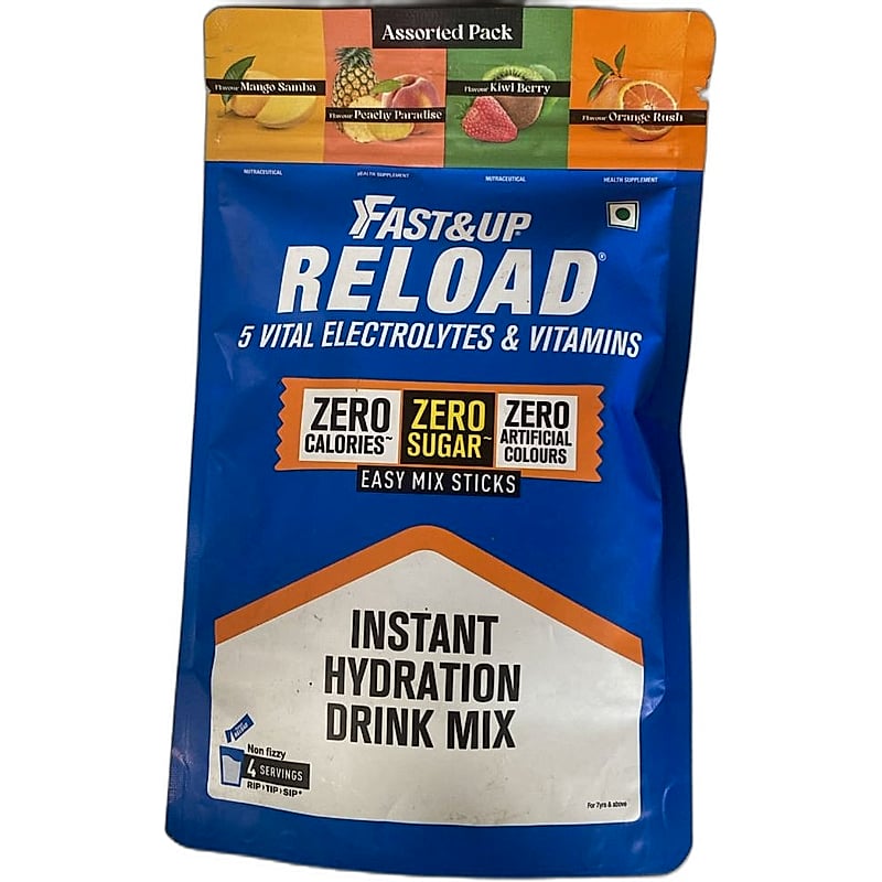 Fast & Up Reload 5 Vital Electrolytes & Vitamins Assorted pack Pack of 4