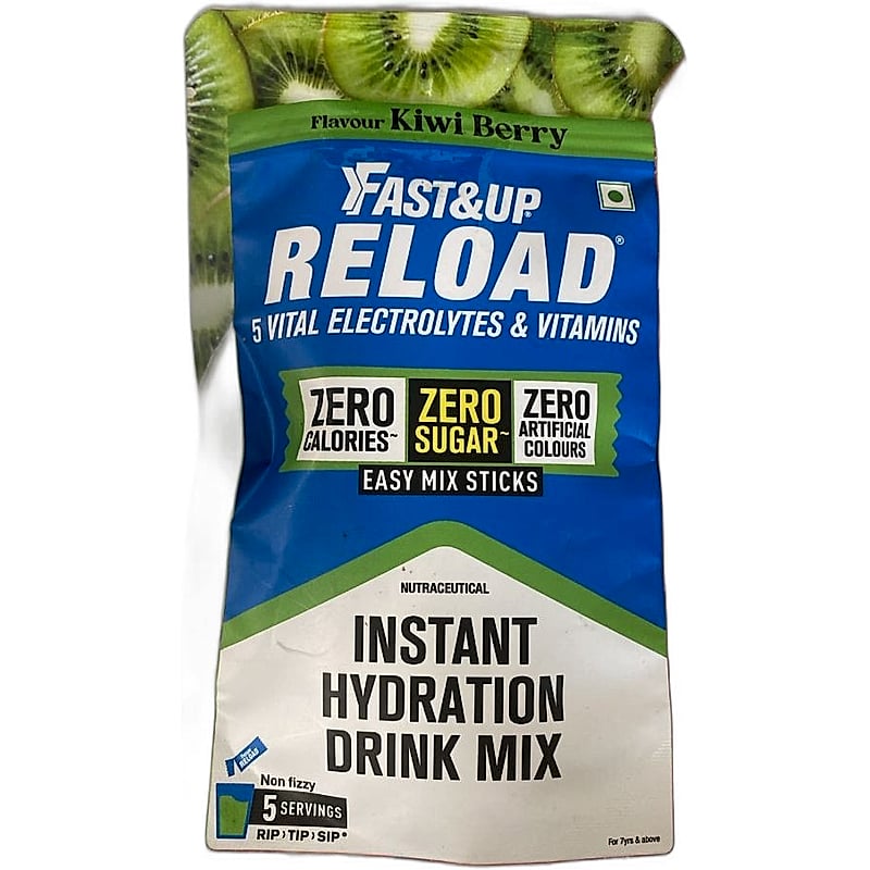 Fast & Up Reload 5 Vital Electrolytes & Vitamins Kiwi Berry Pack of 5