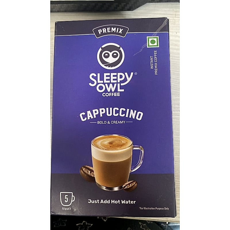 Sleepy Owl coffee Cappuccino Bold & Creamy pack of 5 sachets