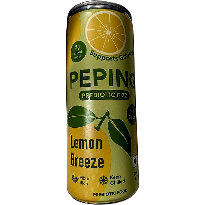 PEPING PREBIOTIC FIZZ LEMON BREEZE 250ML