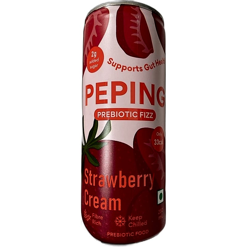 PEPING PREBIOTIC FIZZ STRAWBERRY CREAM 250ML