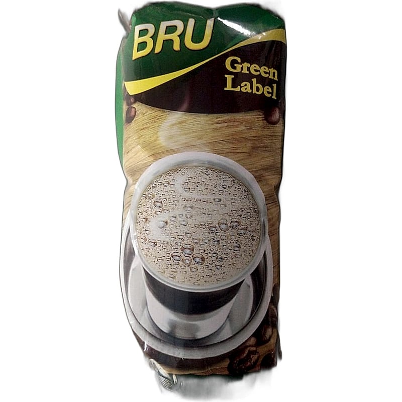 BRU Coffee Powder Green Label Pouch 500g Mrp 500rs