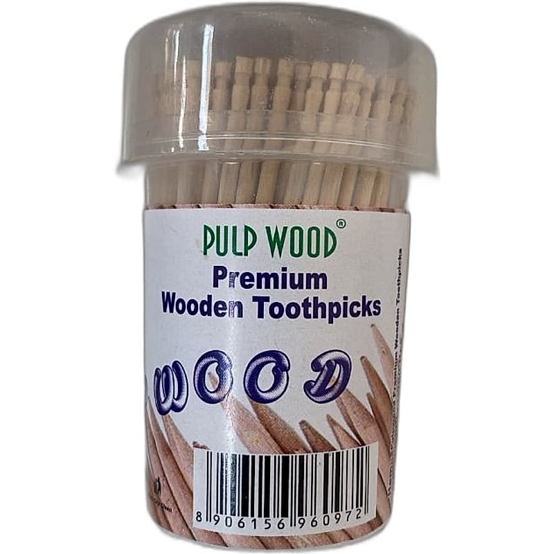 PULP WOOD PREMIUM WOODEN TOOTHPICKS 200PCS