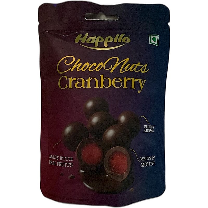 Happilo choco nuts cranberry 45gms