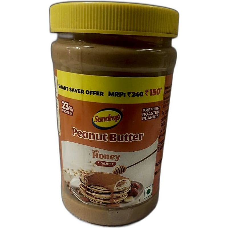 SUNDROP PEANUT SPREAD HONEY ROAST CREAMY 462GMS