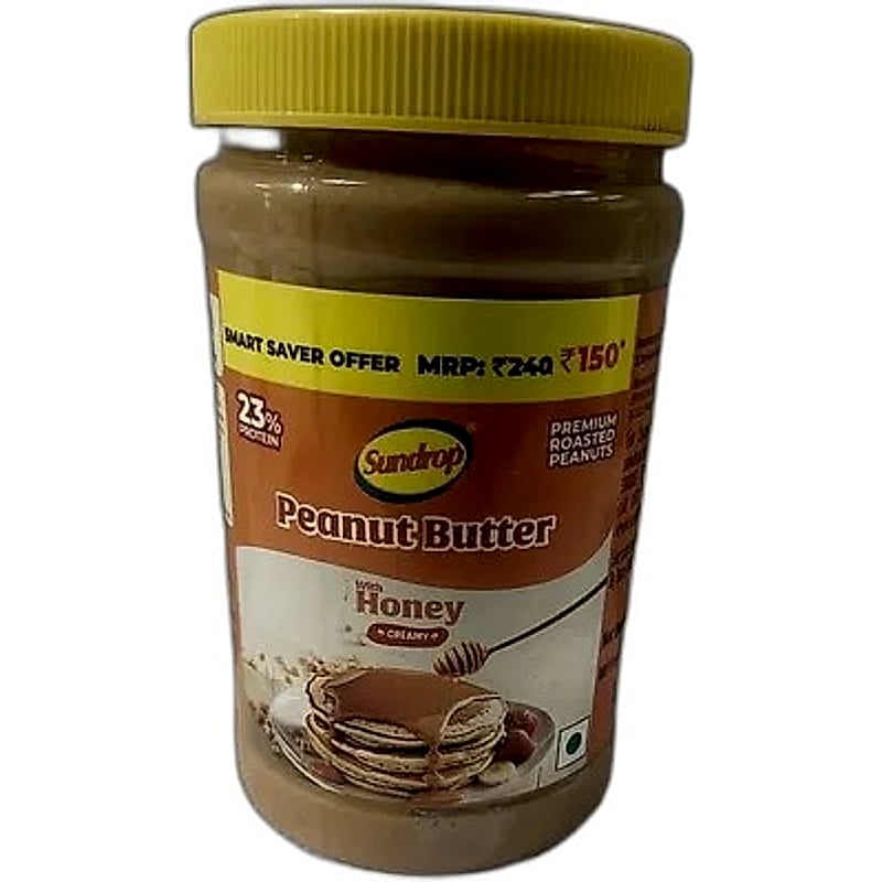 SUNDROP PEANUT SPREAD HONEY ROAST CREAMY 462GMS