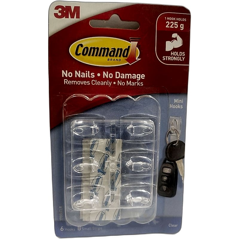 3M COMMAND MINI HOOKS 1PC