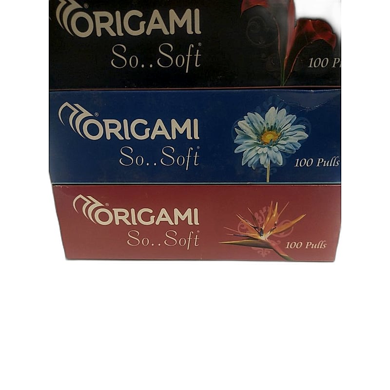 ORIGAMI BOX TISSUE 2 PLY 100 PULLS