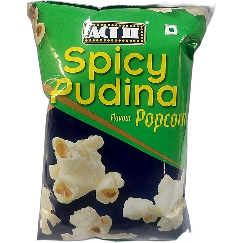 ACT2 READY TO EAT SPICY PUDINA FLAVOUR POPCORN 45GMS