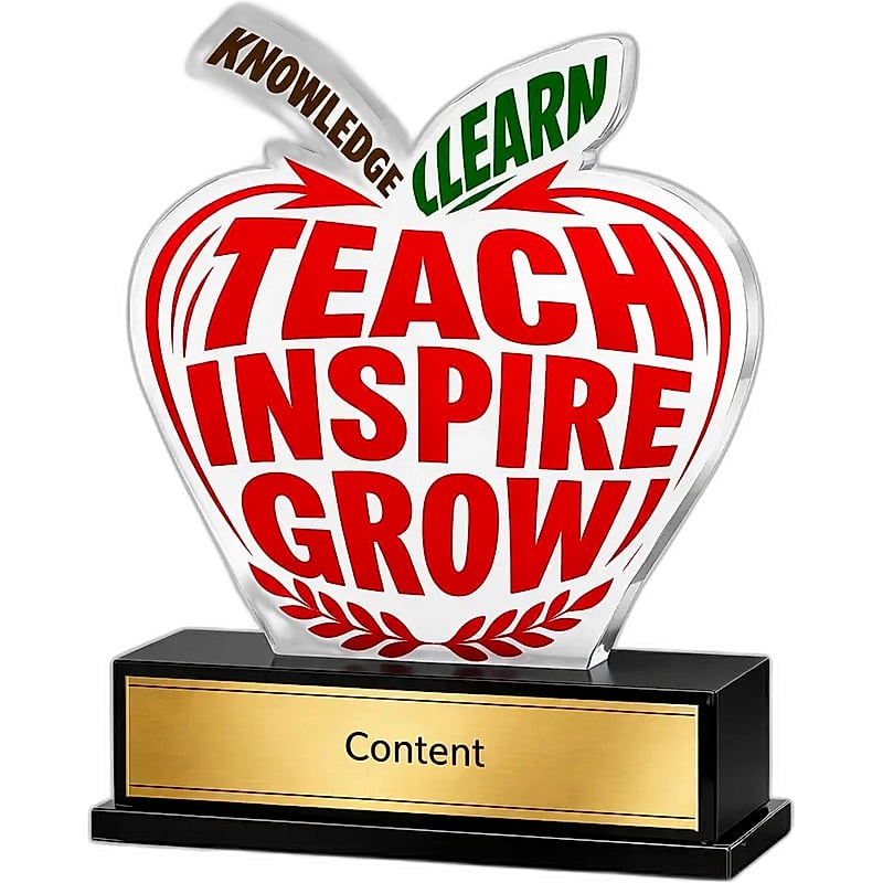 Acrylic Trophy - FT 377 - Teacher's Day