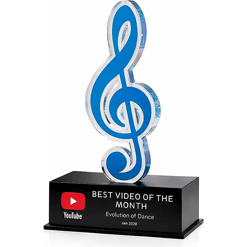 Acrylic Trophy - FT 434 - Music
