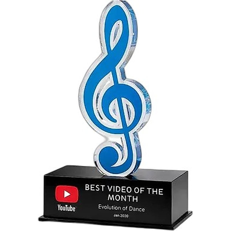 Acrylic Trophy - FT 434 - Music