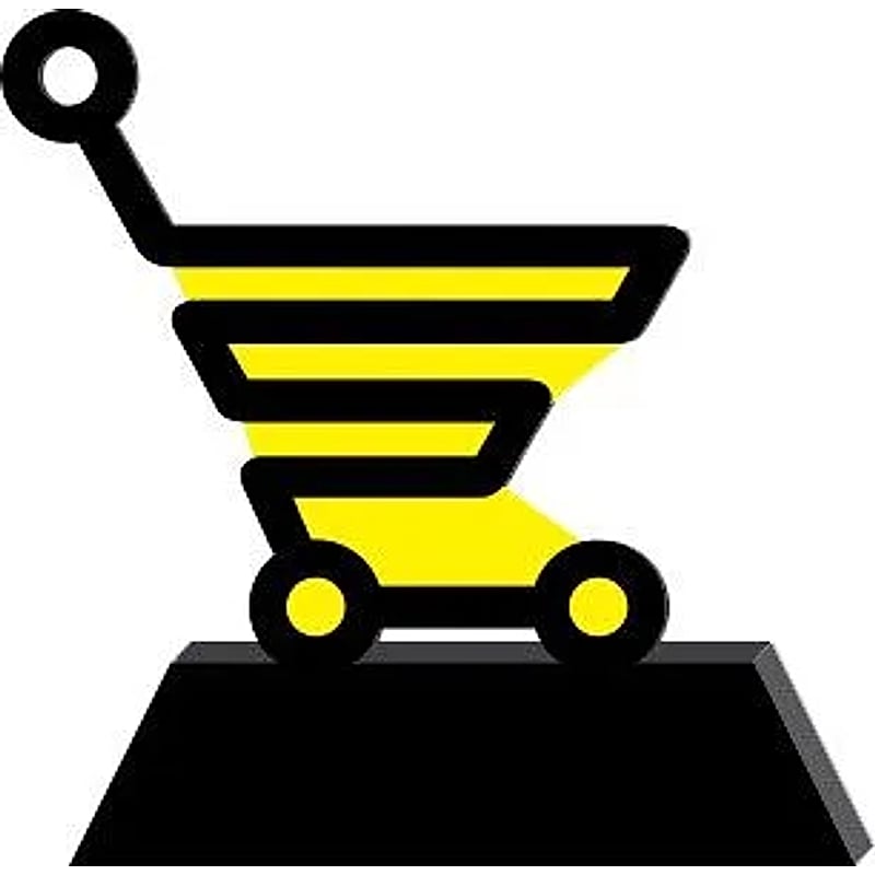 Acrylic Trophy - FT 494 - Shopping Cart Award