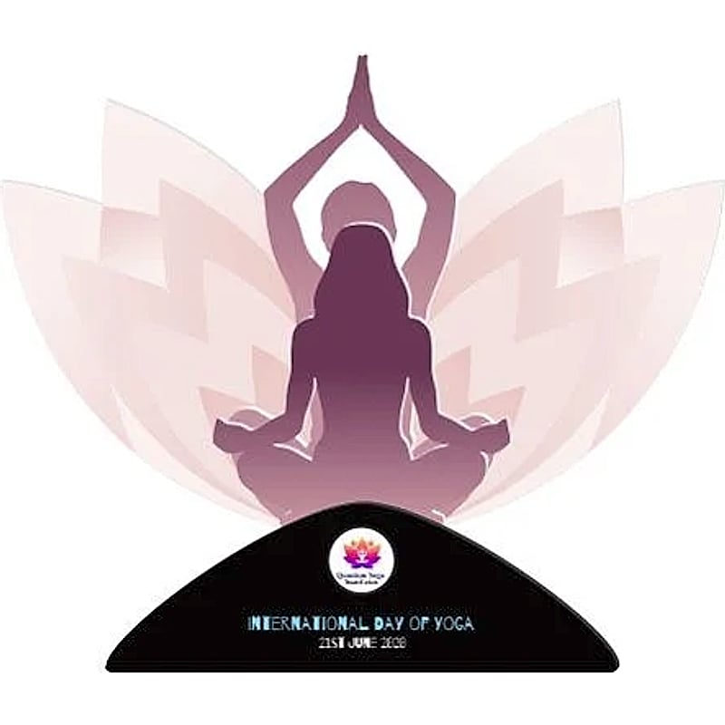 Acrylic Trophy - FT 495 - Yoga Award