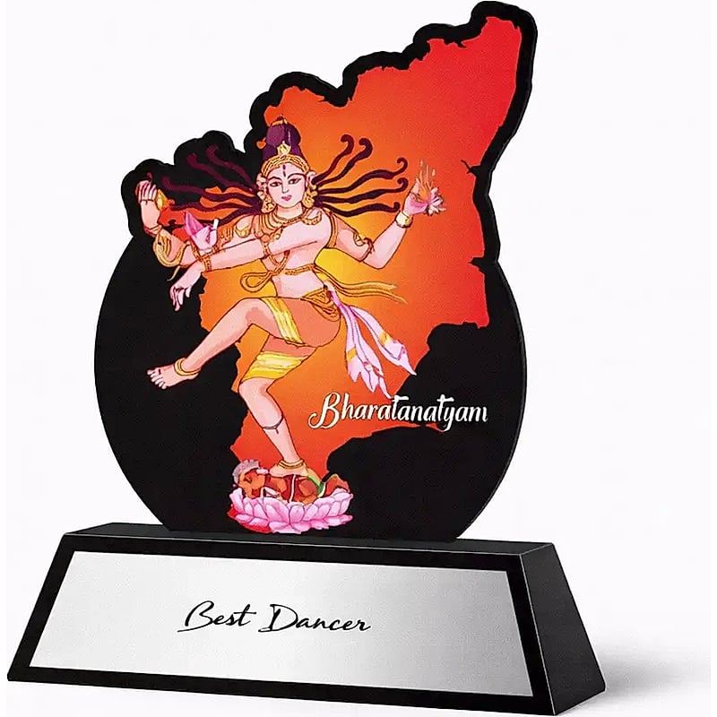 Acrylic Trophy - FT 510 - Bharatanatyam Award
