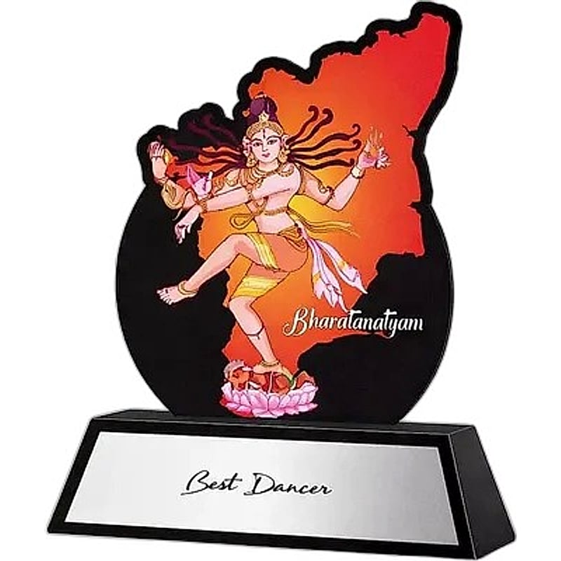 Acrylic Trophy - FT 510 - Bharatanatyam Award