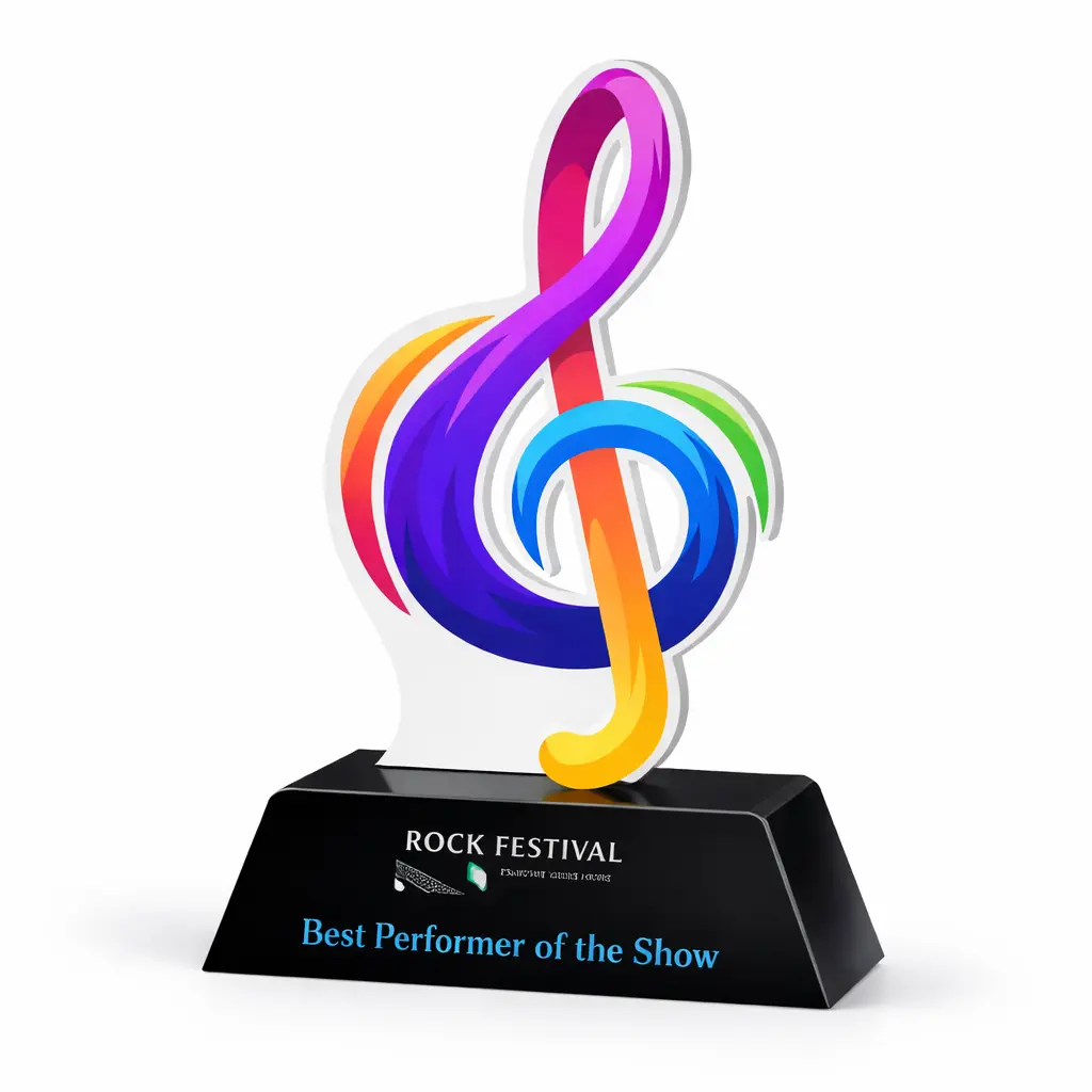 Acrylic Trophy - FT 563 - Music