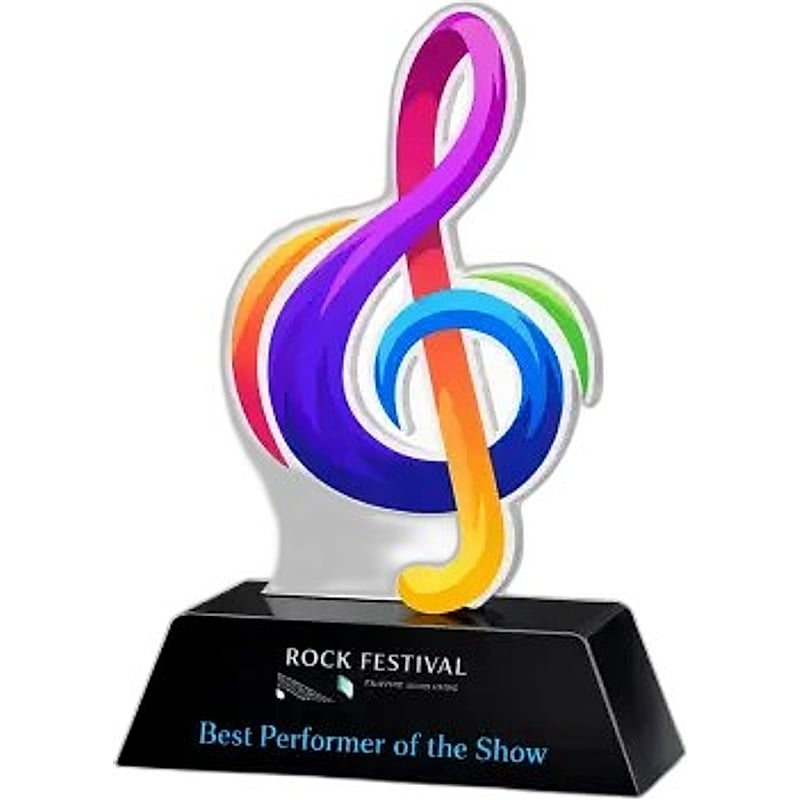 Acrylic Trophy - FT 563 - Music