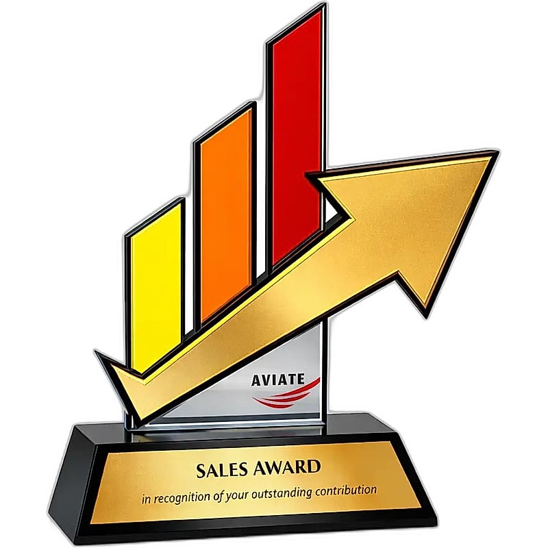 Acrylic Trophy - FT 517 - Sales Award