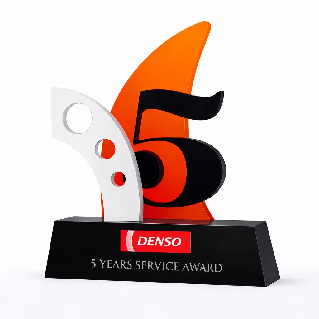 Acrylic Trophy - FT 676 - 5 Year Long Service Award