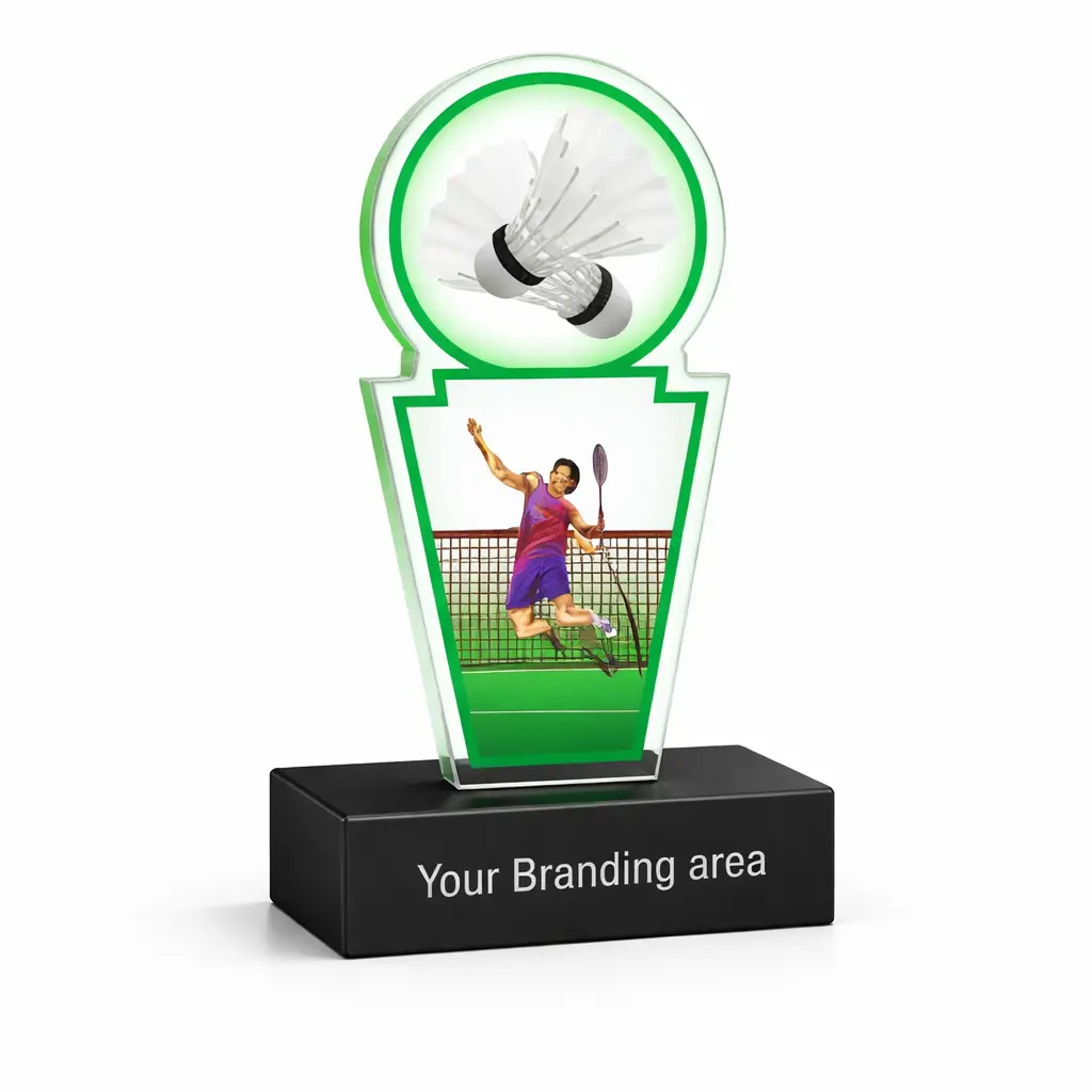 Acrylic Trophy - FT 726 - Badminton