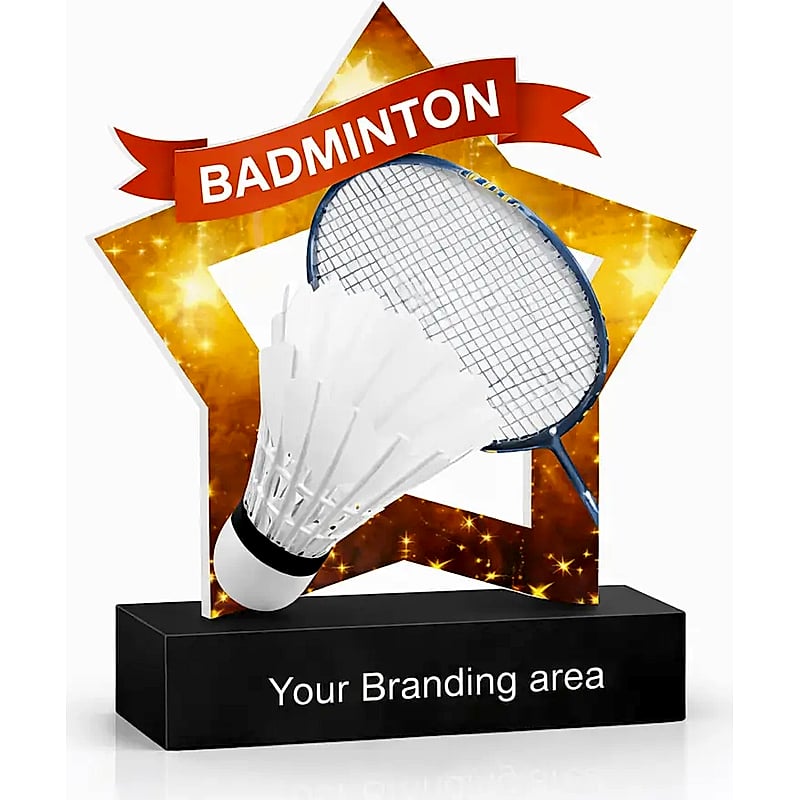 Acrylic Trophy - FT 727 - Badminton