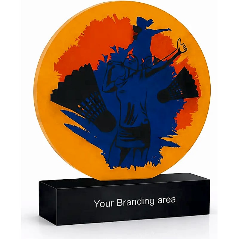 Acrylic Trophy - FT 728 - Badminton