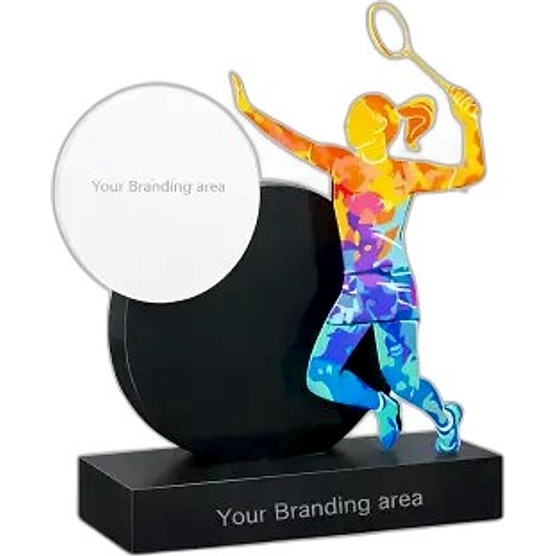Acrylic Trophy - FT 729 - Badminton