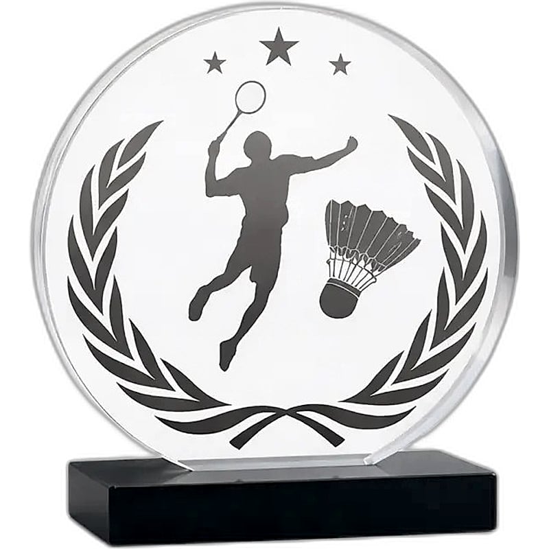 Acrylic Trophy - FT 734 - Badminton