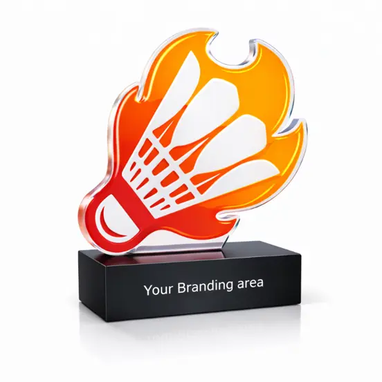 Acrylic Trophy - FT 740 - Badminton