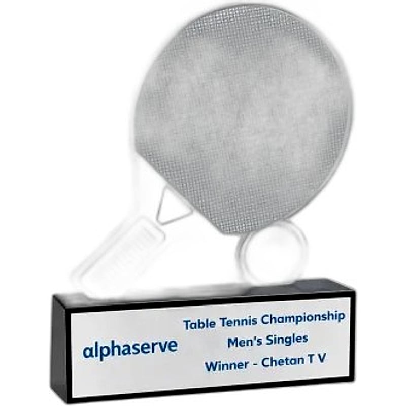 Acrylic Trophy - FT 703 - Table Tennis