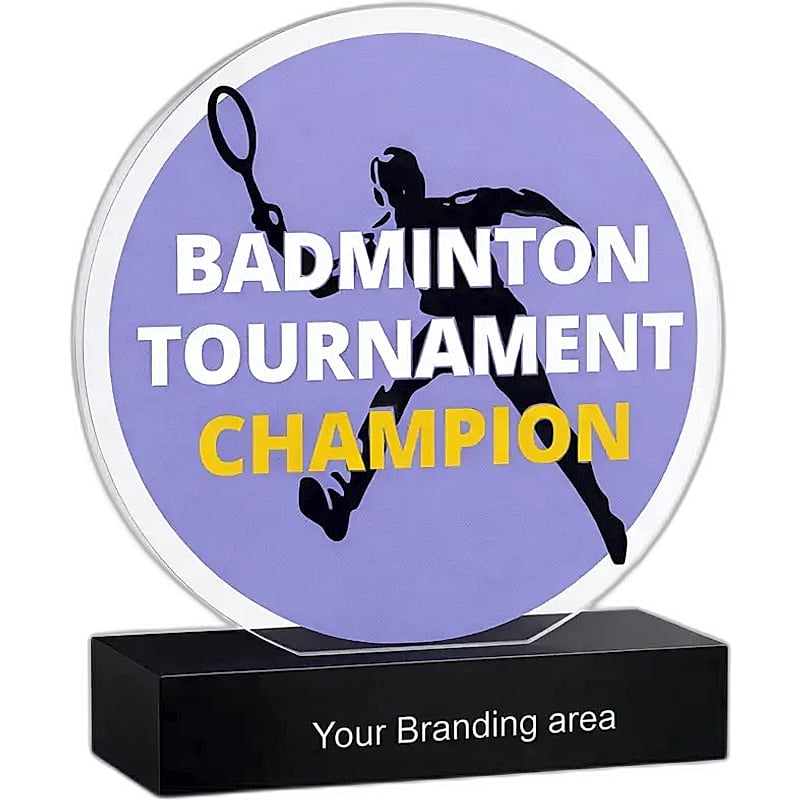 Acrylic Trophy - FT 724 - Badminton