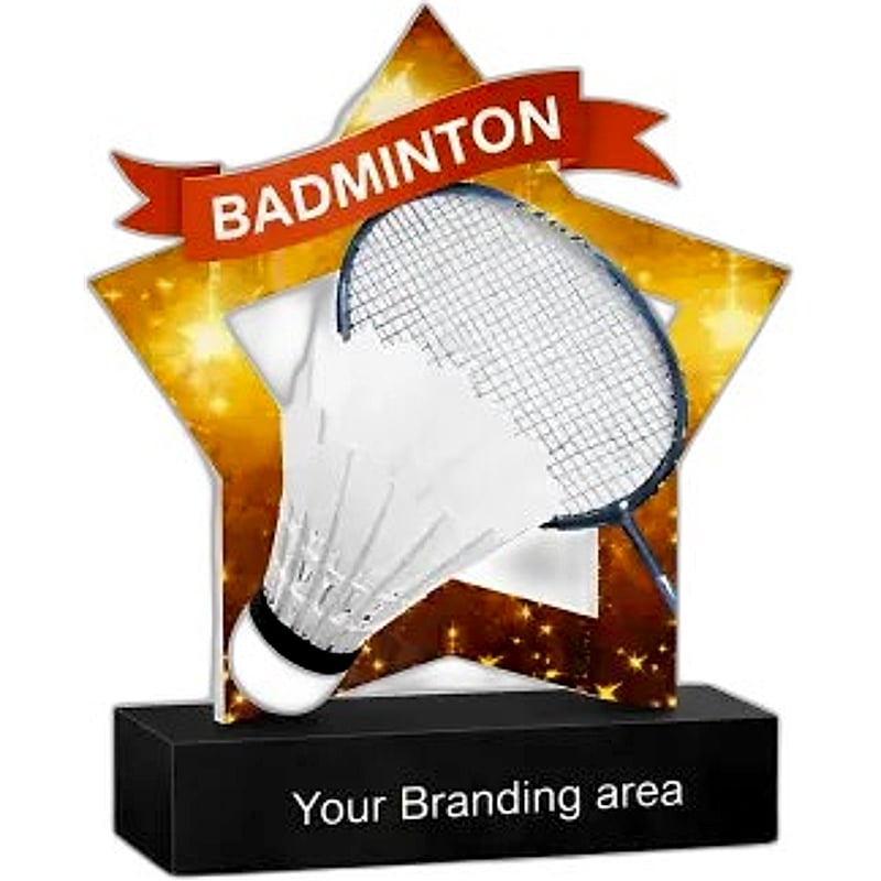 Acrylic Trophy - FT 727 - Badminton