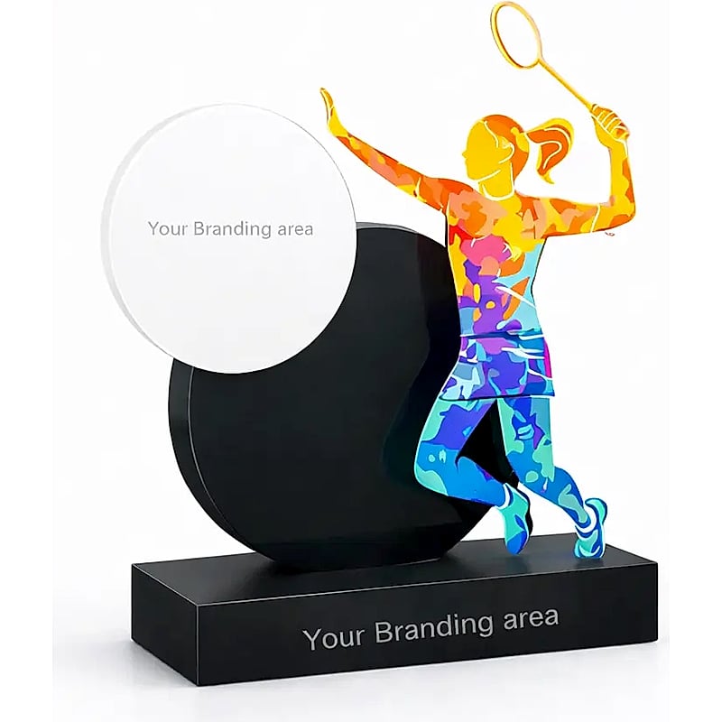 Acrylic Trophy - FT 729 - Badminton