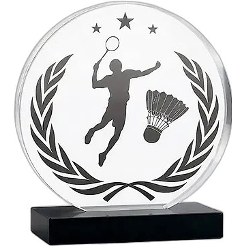 Acrylic Trophy - FT 734 - Badminton